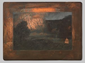 Landschap met kudde schapen door Johannes Arnoldus Boland (signed by artist)