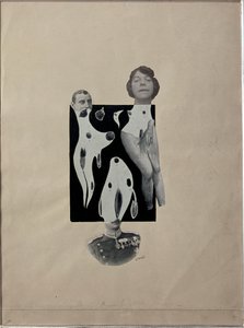 Venus naar het Koningsbad Collage door Johannes Baargeld