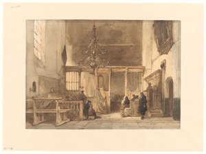 Interieur van een kerk te Utrecht door Johannes Bosboom