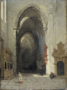 Interieur van de Dom in Trier door Johannes Bosboom