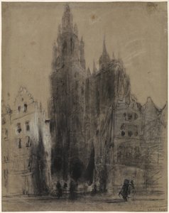 Onze-Lieve-Vrouwekathedraal van Antwerpen door Johannes Bosboom