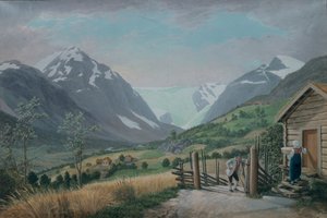 Boeyum gletsjer, Krondalen door Johannes Flintoe