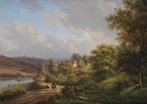 Een Vredige Dag in een Heuvelachtig Landschap