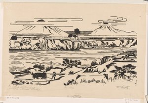 Landschap, Midden-Java: Merbaboe, Merapi, Ello rivier