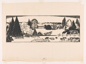 Landschap in Zuid Limburg door Johannes Frederik Engelbert ten Klooster (signed by artist)