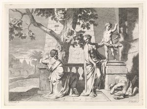 Christus breekt een beeld Bijbelse, mythologische en allegorische voorstellingen door Johannes Glauber