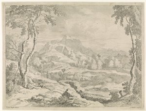 Landschap met herders Landschappen naar Gaspar Poussin