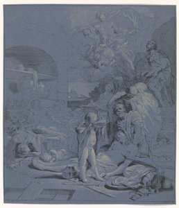 Smeekbede van de heilige Rochus door Johannes Glauber