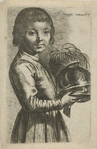 Jongen met helm