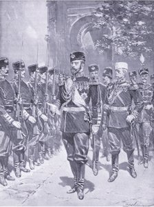 Zijne Keizerlijke Majesteit de Tsaar, illustratie uit Cassells Geschiedenis van de Russisch-Japanse Oorlog Vol 1, ca. 1900 door Johannes Hermann Barend Koekkoek