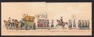 Historische optocht door studenten van de Groningse Hogeschool, 1850 (plaat 4)
