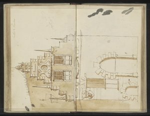 Vleeshal te Haarlem door Johannes Huibert Prins