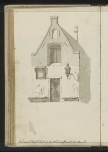 Voorgevel van de Kleine Vleeshal aan de Lange Nieuwstraat te Utrecht