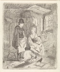 Familie in interieur