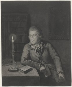 Zelfportret van Johannes Janson door Johannes Janson