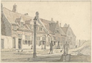 Bij de Koepoort te Delft door Johannes Jelgerhuis