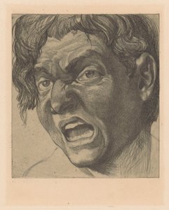 Gapende man door Johannes Josephus Aarts