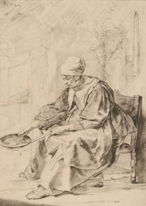 Pannenkoekvrouw, 1768 door Johannes Kornlein