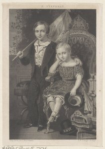 Portret van Willem, prins der Nederlanden, en Maurits, prins der Nederlanden
