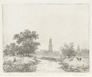 Gezicht op Utrecht(?)