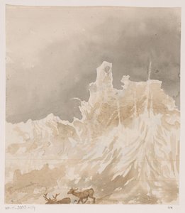 Ruïne in de Ardennen door Johannes Tavenraat (signed by artist)