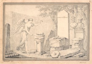 Titelvignet voor Snorre Sturleson (uitg. G. Schiøning): Heimskringla, Bd. I, 1778 door Johannes Wiedewelt