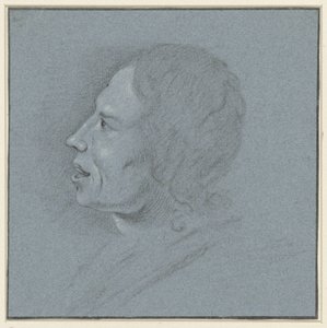 Zelfportret van tekenaar Johannes Ziesenis