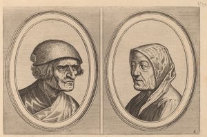 "Beleefde Goossen" en "Prijne Lecker-tants" door Johannes and Lucas van Doetechum after Pieter Bruegel the Elder