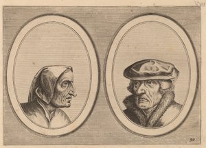 "Buyltje On-versaed" en "Waerner Altijdt-meer" door Johannes and Lucas van Doetechum after Pieter Bruegel the Elder