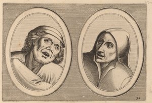 "Harme Snap-op" en "Keursje-sonder-naed" door Johannes and Lucas van Doetechum after Pieter Bruegel the Elder