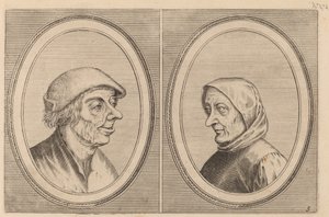 "Mondighe Melis" en "Smeerighe Els" door Johannes and Lucas van Doetechum after Pieter Bruegel the Elder