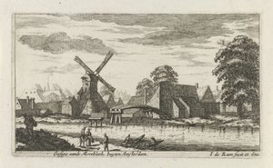 Gezicht op de Morebleek buiten Amsterdam door Johannes de Ram