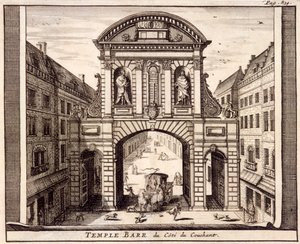 Temple Bar, Londen, ca. 1700