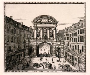 Temple Bar, Londen, ca. 1700