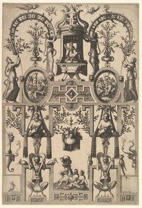 Modern grotesk met bandwerk, 1557