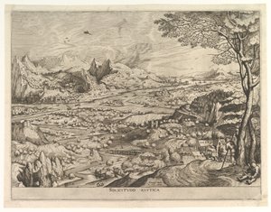 Rustieke Sollicitatie uit De Grote Landschappen door Johannes van Doetecum I