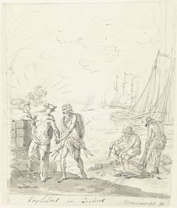 Koophandel en Zeevaart, decoratie op de Nieuwmarkt, 1795 door Johannes van Dregt (rejected attribution)
