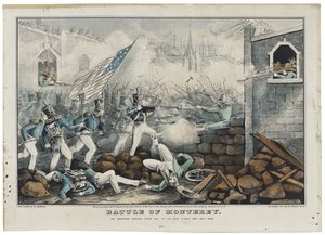 Slag bij Monterey op 7 juli 1846 door John (after) Cameron