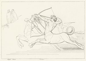 Ontmoeting met de Centauren, Inferno, Canto 12 (gravure)