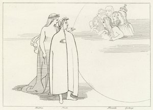 Inwoners van de maan, Paradijs, Canto 3 door John (after) Flaxman