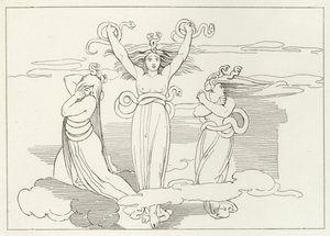 De Furiën, Inferno, Canto 9 (gravure) door John (after) Flaxman