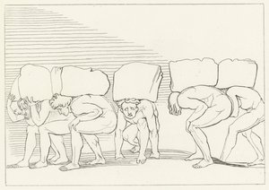De trotse, Vagevuur, Canto 11 door John (after) Flaxman