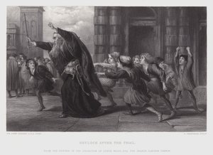 Shylock na het proces door John (after) Gilbert