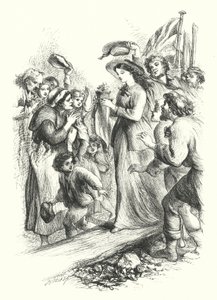 De landing van de Primrose (gravure) door John (after) Gilbert