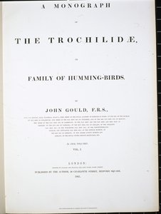 Frontispice door John (after) Gould