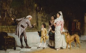 De voorouder op het wandtapijt