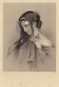 Shakespeare: Hamlet, Ophelia, Act IV, Scene V (gravure)