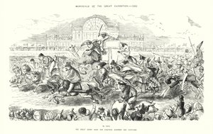 Gedenktekens van de Grote Tentoonstelling 1851, De Grote Derby Race voor Achttienhonderd Eenenvijftig door John (after) Leech