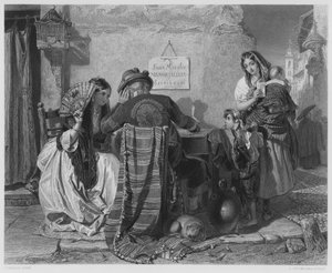 De Briefschrijver, Sevilla, uit het schilderij in de Koninklijke Collectie