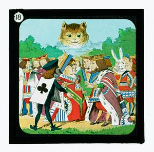 Alice in Wonderland, gekleurde lantaarnplaten